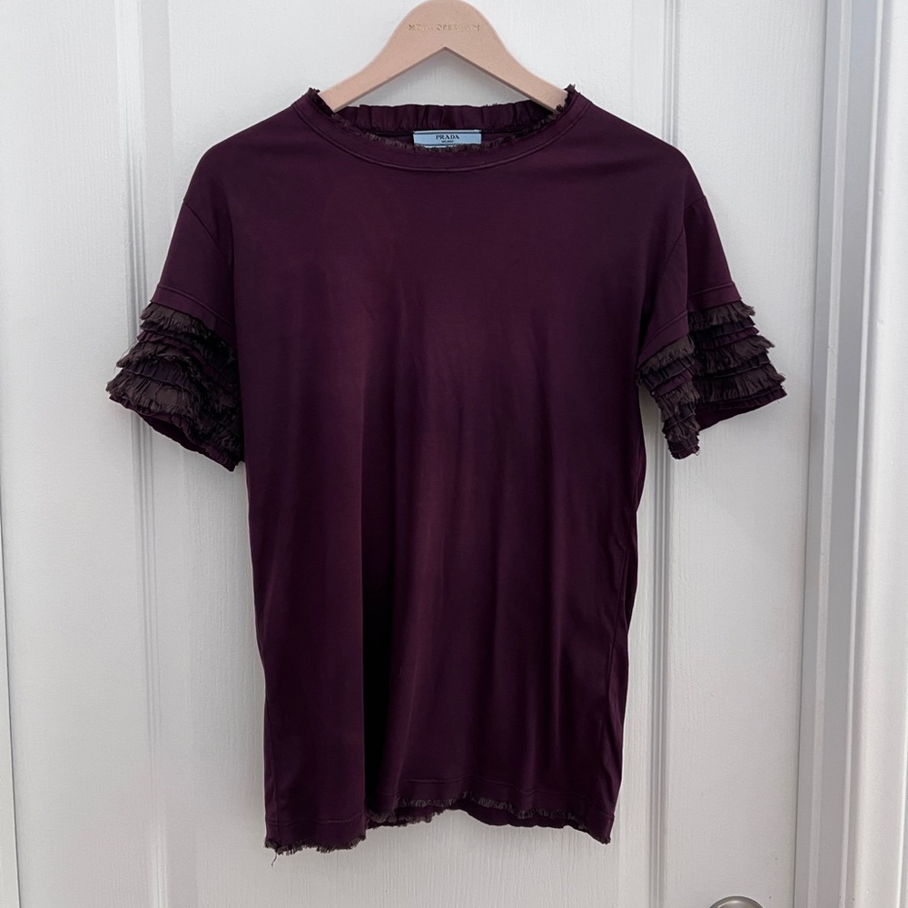 Authentic Prada Fringe tee T-shirt